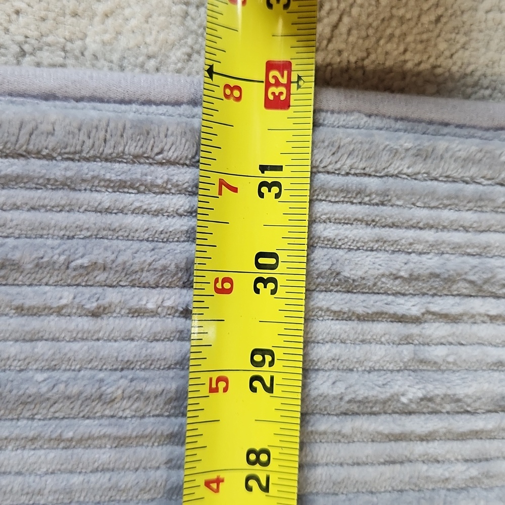 Striped Pattern Grey Soft Bathroom Rug - Picture 5 of 6